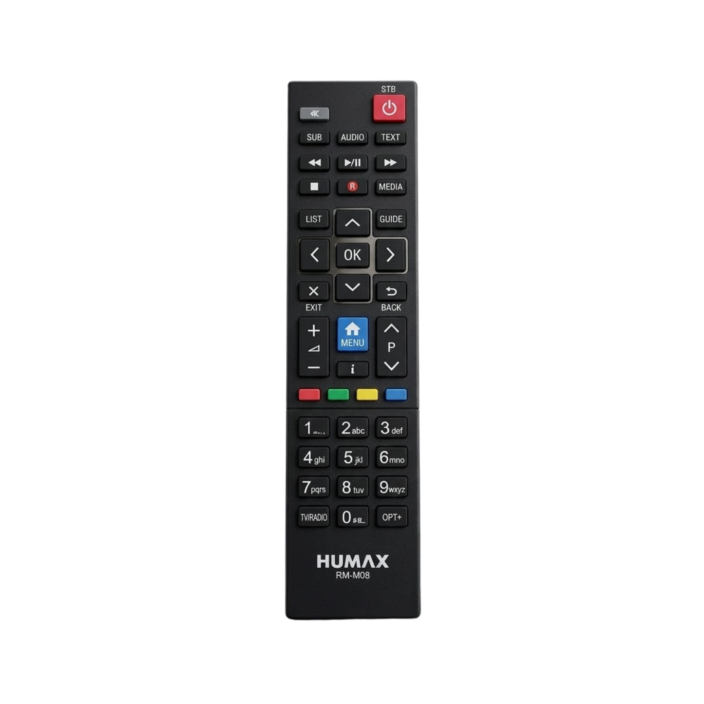 Remote control for humax set top box or player RM-M08