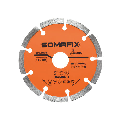 Somafix Diamond Cutting Disc SFX1604 115mm (4.5 Inch) for Stone and Concrete - Alqamarshop