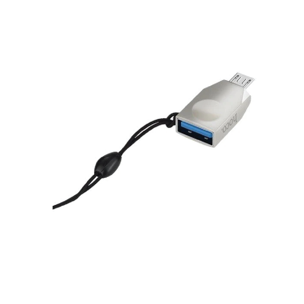 Hoco UA10 Micro-USB to USB-A OTG Adapter –  Charging & Data Sync Converter with Zinc Alloy Body