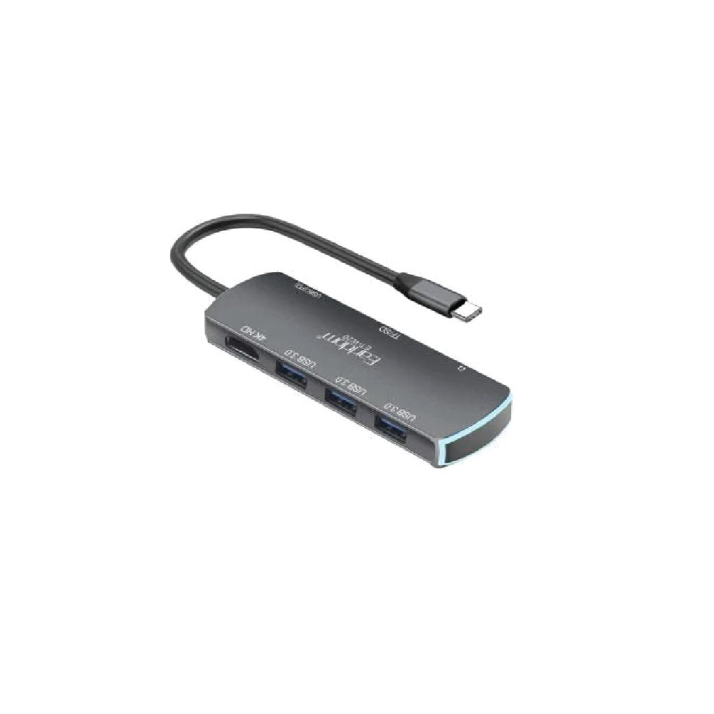 Earldom ET-W20 8-in-1 USB-C Multi-Function Adapter-4K HDMI Hub with 87W PD Charging, USB 3.0 & Card Readers