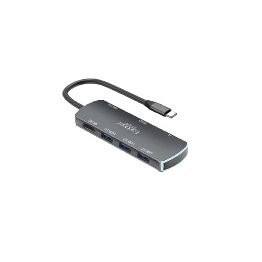 Earldom ET-W20 8-in-1 USB-C Multi-Function Adapter-4K HDMI Hub with 87W PD Charging, USB 3.0 & Card Readers