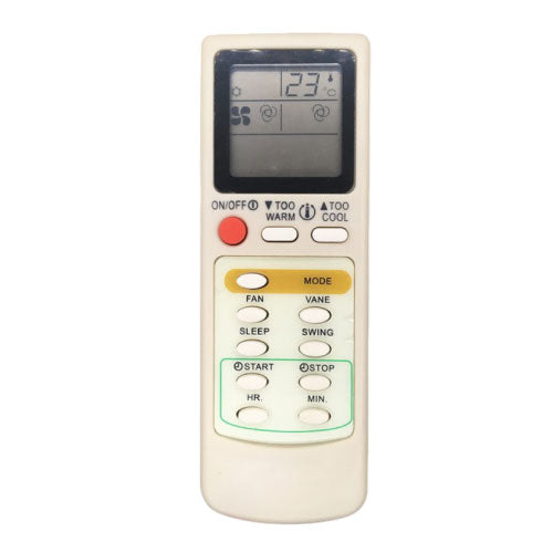 Top Cool KT-AX3E Air Conditioner RemoteHigh-Quality Replacement (T23849)