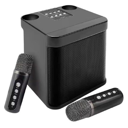 SU-Yosd Karaoke Wireless Spearker With 2  Wireless Microphone YS-203 (T26664) - Alqamarshop