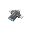 Earldom ET-OT80 3-in-1 USB 3.0 OTG Adapter –  USB to USB-C, Lightning & Micro USB Converter