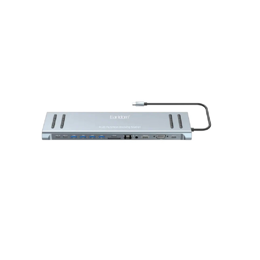 Earldom ET-W28 14-in-1 USB-C Hub-Multiport Docking  Station with 4K HDMI, 100W PD & Gigabit Ethernet