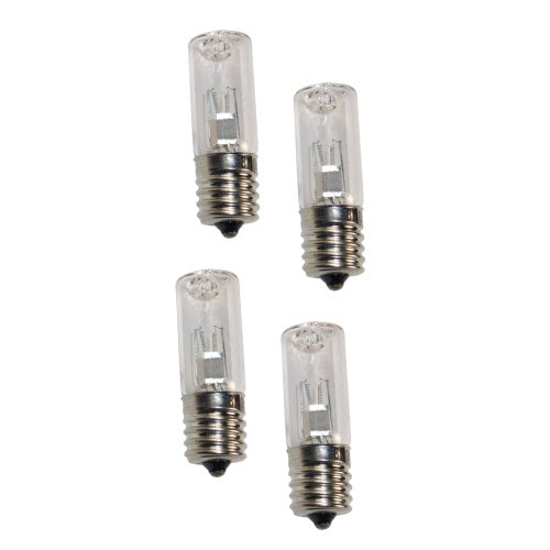 Mini Indicator Light Bulb Clear Glass, 12V/24V Option Ideal for Panels, Automotive, and Industrial Use