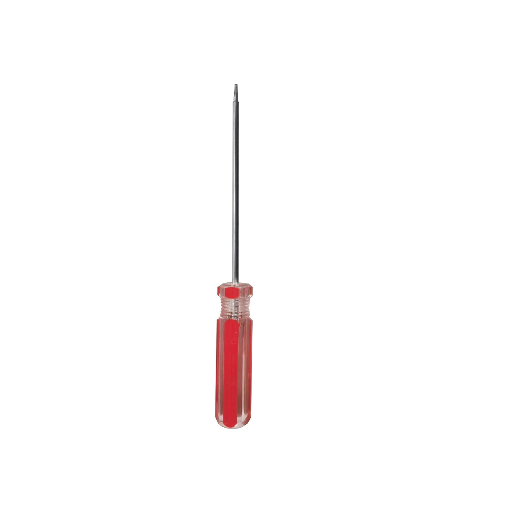 HUNTAR 102-5MMX8 Professional Slotted Screwdriver  – Flathead Driver with Ergonomic Red Handle