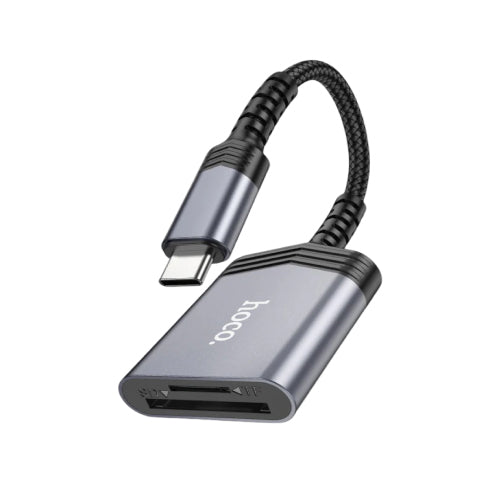 Hoco UA25 Type-C 2-in-1 Card ReaderCompact and Portable - Alqamarshop