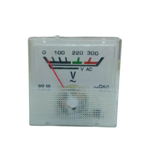 Analog Pointer Voltmeter AC/DC Voltage Measuring Panel Meter for Industrial and Educational Applications