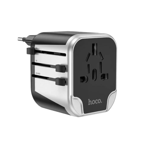Hoco AC5 Level Dual Port Universal Conversion Charger Black (SN) - Alqamarshop