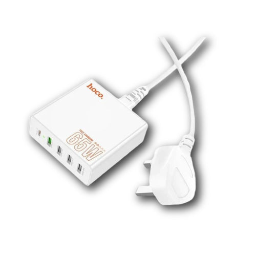 HOCO C114B 65W Ultra-Fast Dual Port Charger Compact and Powerful - Alqamarshop