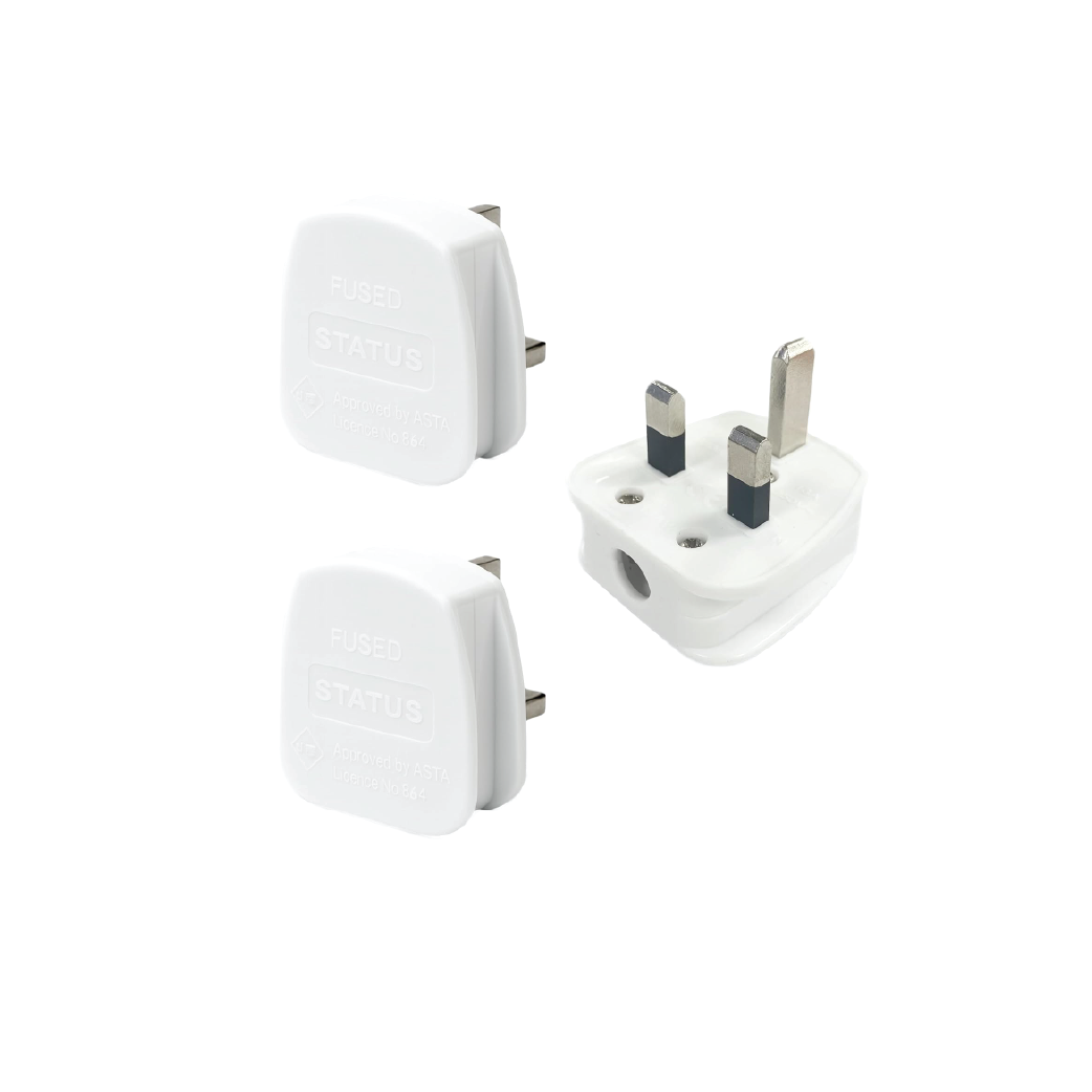 13AMP Unbreakable 250V UK Power Plug –  Rewireable Type G 3-Pin Fused Plug