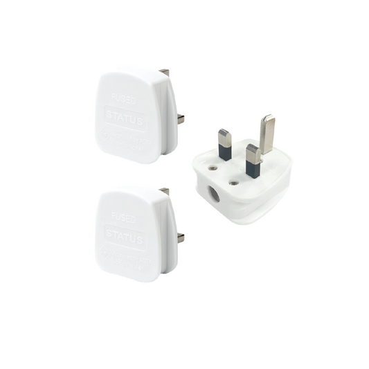 13AMP Unbreakable 250V UK Power Plug –  Rewireable Type G 3-Pin Fused Plug