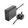 Hoco C133B Earl 75W Charging Station withPD 45W + QC3 .0 UK Plug (SN) - Alqamarshop