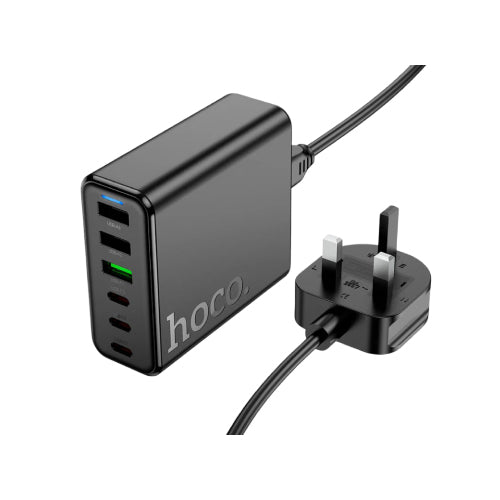Hoco C133B Earl 75W Charging Station withPD 45W + QC3 .0 UK Plug (SN) - Alqamarshop
