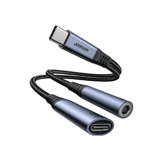 Joyroom 2-in-1 USB-C Audio Adapter-USB-C to 3.5mm  Headphone Jack & USB-C Charging Converter