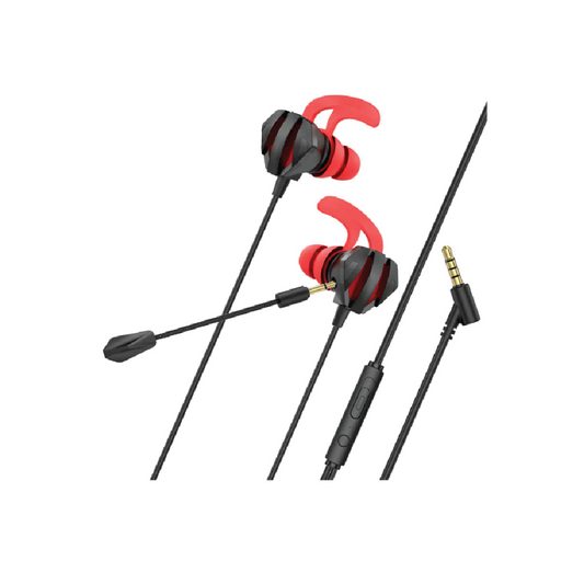 M105 Sharp Gaming Earphones with Microphone-High- Fidelity Audio Headset with In-Line Controls (Black)