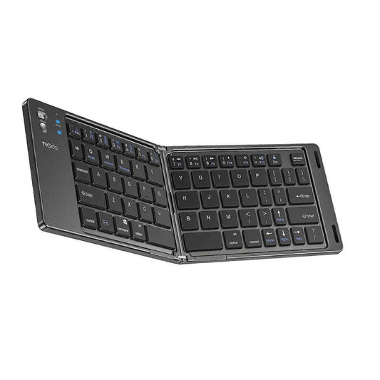 KB27 Bluetooth 5.0 Folding Keyboard – Magnetic  Design, Long Battery, 65 Keys arabic(S.N)