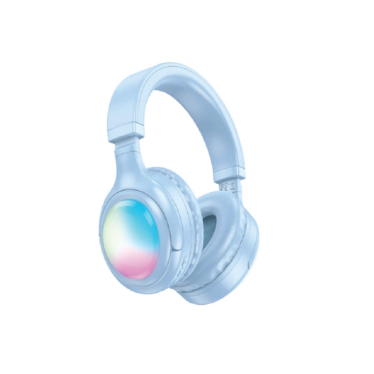 Hoco W48 Focus BT Wireless Headphones – High- Fidelity Bluetooth Over-Ear Headset (Blue)