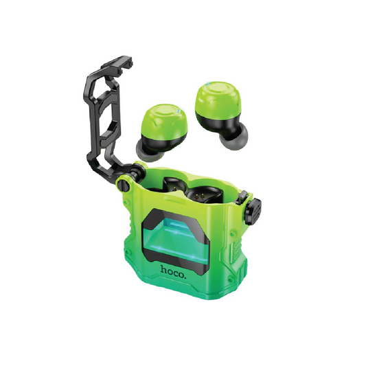 Hoco EW33 TWS Bluetooth 5.3 Gaming Earbuds –  Wireless Stereo Earphones with Charging Case (Green)