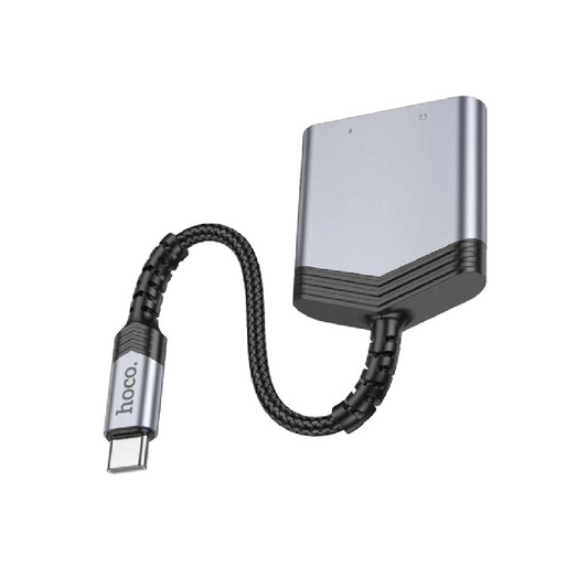 Hoco LS39 Type-C to Type-C + 3.5mm Audio Converter  – PD27W Charging Adapter with DAC Decoder