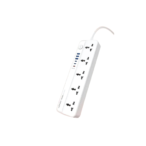 Power Strip – Universal 5 AC Outlets USB-A/USB-C 2M