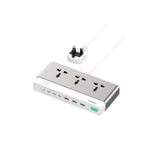 Power Strip — 3 Plugs 6 USB Ports LDNIO SC3 2500W