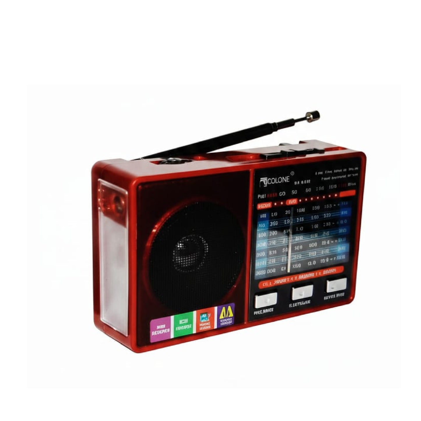 Golon RX-886BT Multi-Band Radio – FM / AM / SW  (1–6 Bands) with LED Torch & Rechargeable Battery