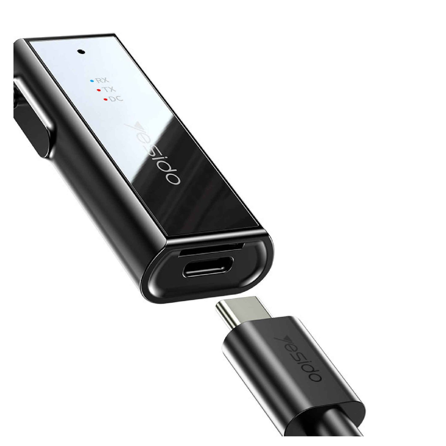 Yesido YAU41 Bluetooth 5.1 Transmitter & Receiver  Adapter – AUX + Type-C