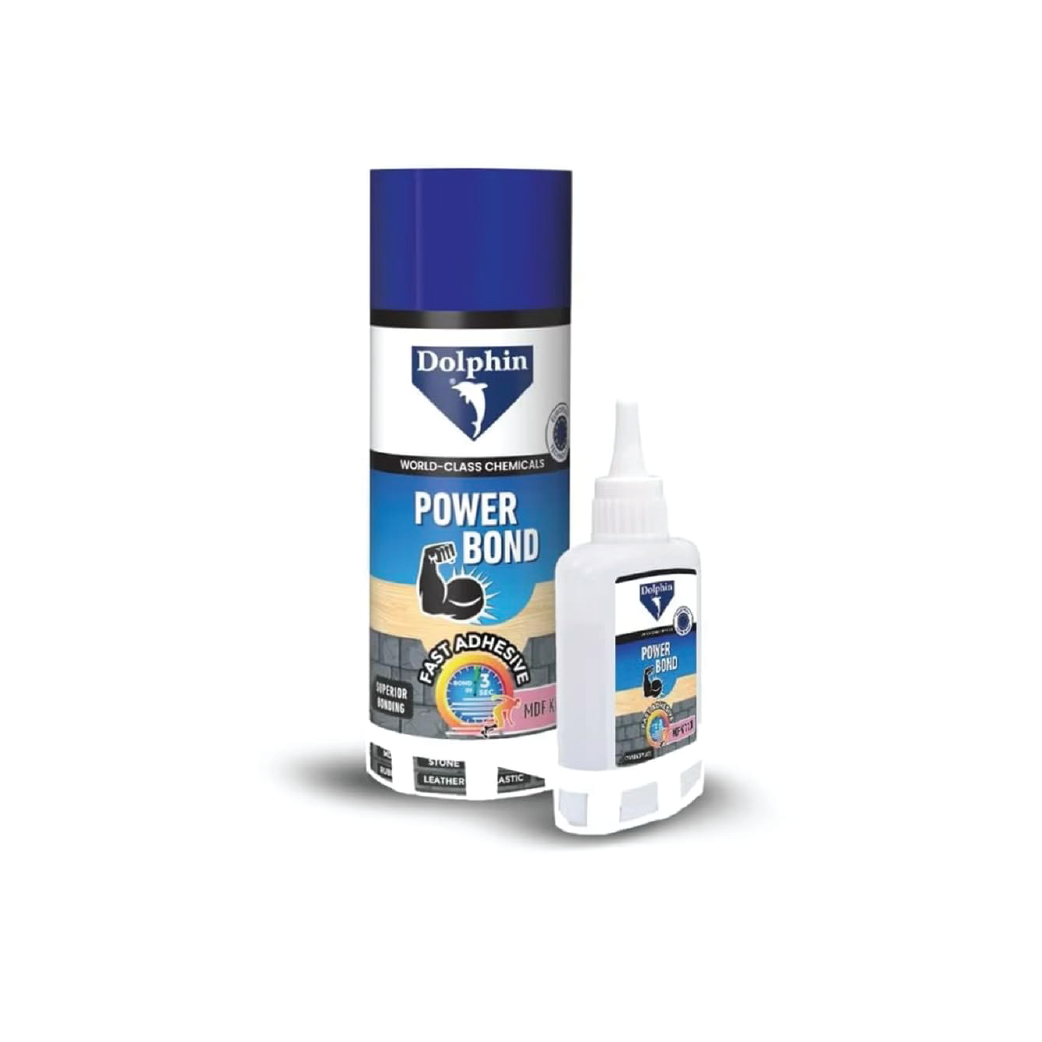 Dolphin Power Bond MDF Kit 50 + 200ml – Industrial  Strength Cyanoacrylate Adhesive with Activator Spray