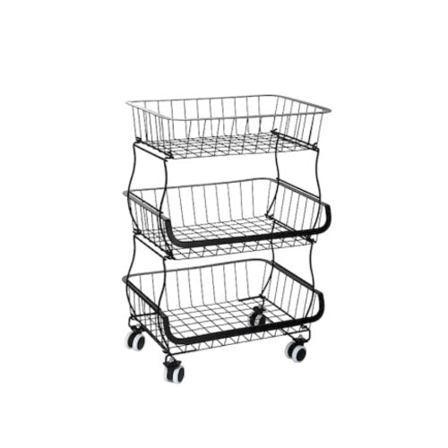 3-Layer Fruit & Vegetable Basket Space-Saving and Durable Storage Rack