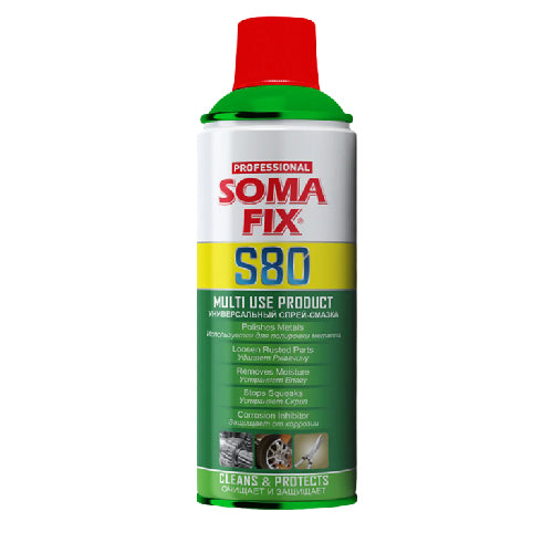 SomaFix S80 Multi-Purpose Spray Powerful Penetrant & Lubricant for Rust Removal (T27403)