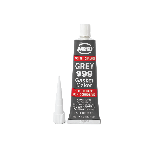 ABRO Grey 999 RTV Silicone Gasket Maker 85G 3.OZ- High-Temperature Sensor-Safe Engine Sealant
