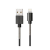 Pukka P-711 CordLT Metal Braided LightningUSB Cable Durable and Fast Charging (T23910) - Alqamarshop