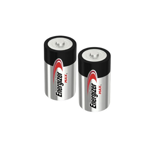 Energizer C 1.5V Batteries Pack of 2 (E93)(T02221) - Alqamarshop