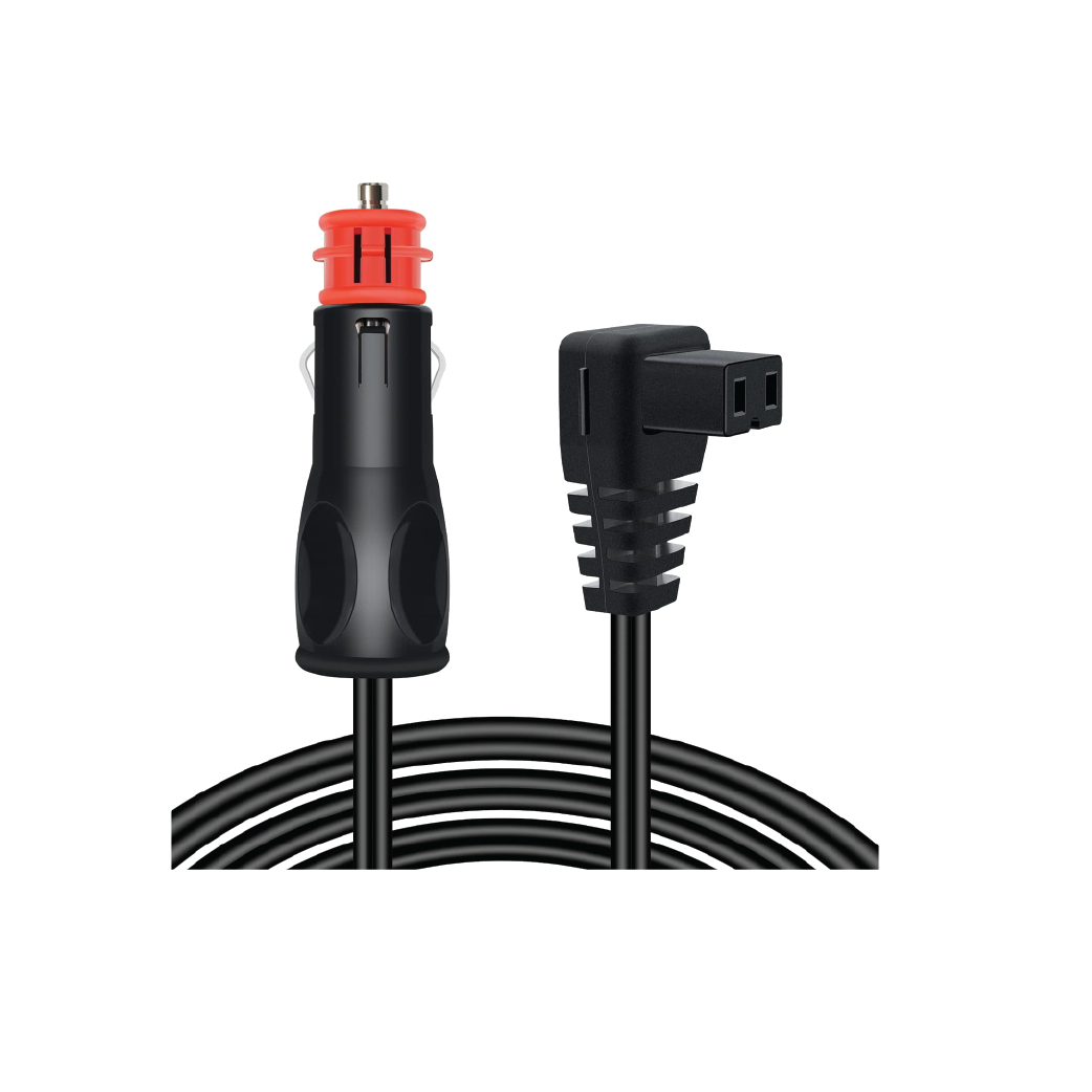 12V/24V DC Car Refrigerator Power Cable 2M-Cigarette  Lighter to 2-Pin Cooler Power Adapter for Fridges