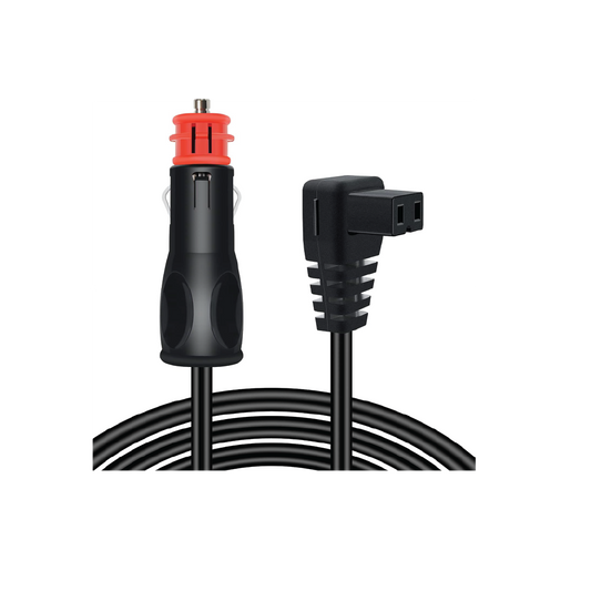 12V/24V DC Car Refrigerator Power Cable 2M-Cigarette  Lighter to 2-Pin Cooler Power Adapter for Fridges