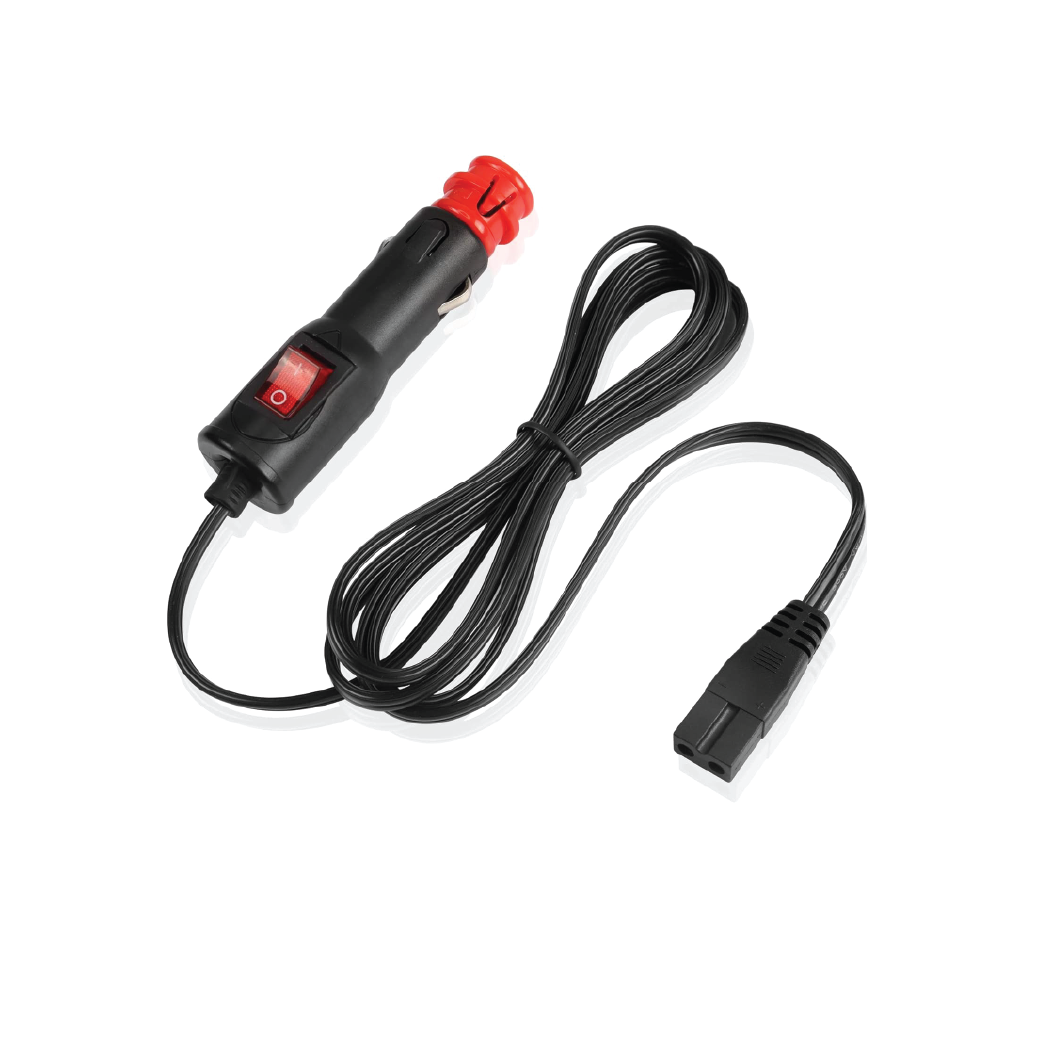 12V/24V DC Car Refrigerator Power Cable 1.8M-Cigarette  Lighter to 2-Pin Cooler Power Adapter for Fridges