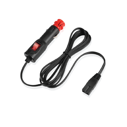 12V/24V DC Car Refrigerator Power Cable 1.8M-Cigarette  Lighter to 2-Pin Cooler Power Adapter for Fridges