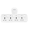 Primera 4-Way Plug-In Power Adapter Compact Socket Splitter