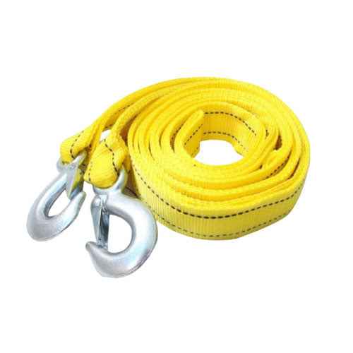 Super Strong SOS Towing Rope 3000KG Heavy Duty Car Tow Strap with Steel Hooks