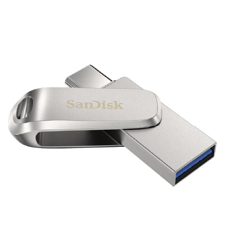 SanDisk Ultra Dual Drive Luxe USB Type-C 256GB Sleek, Dual-Connector Flash Drive (T27259)