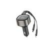 Earldom ES-CC30 30W Retractable USB-C Car  Charger – Fast Charging Multi-Device Adapter