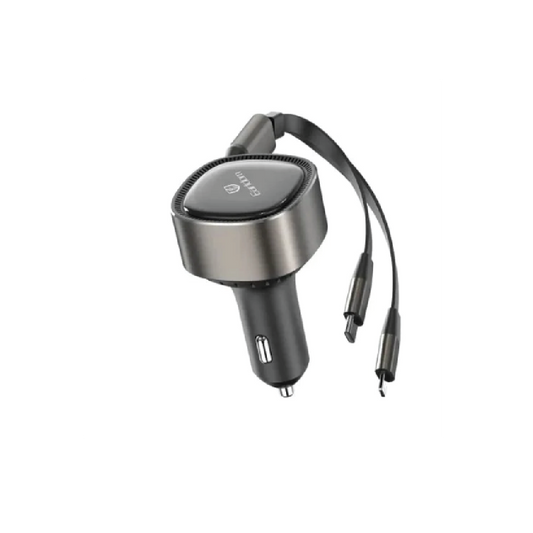 Earldom ES-CC30 30W Retractable USB-C Car  Charger – Fast Charging Multi-Device Adapter