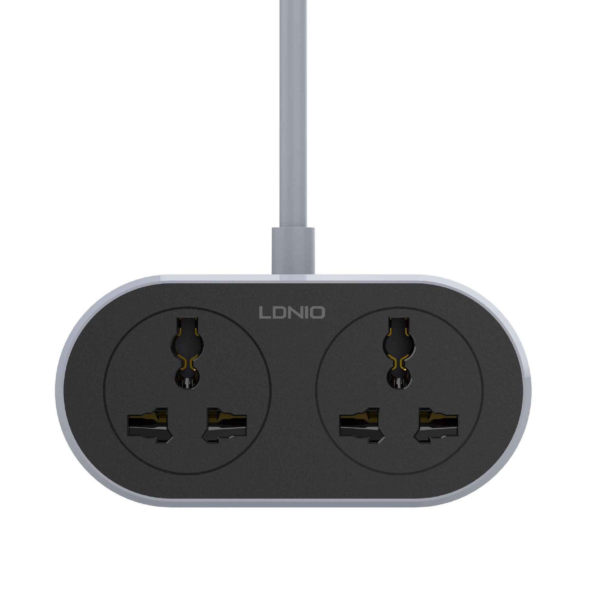 LDNIO SC2018 Universal Extension Power Socket 2 AC Outlets, 10M Cable (SM)