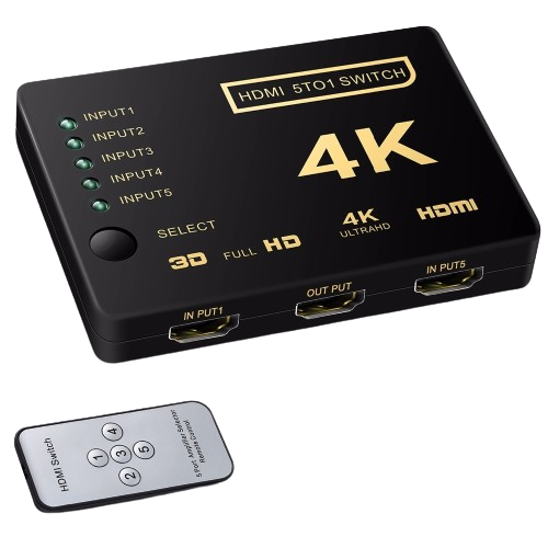 محول HDMI 5 منافذ 2k/4k