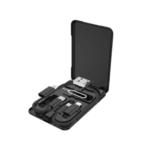 U86 Treasure Compact 6-in-1 Charging Cablewith Built-in Storage Case (SN)