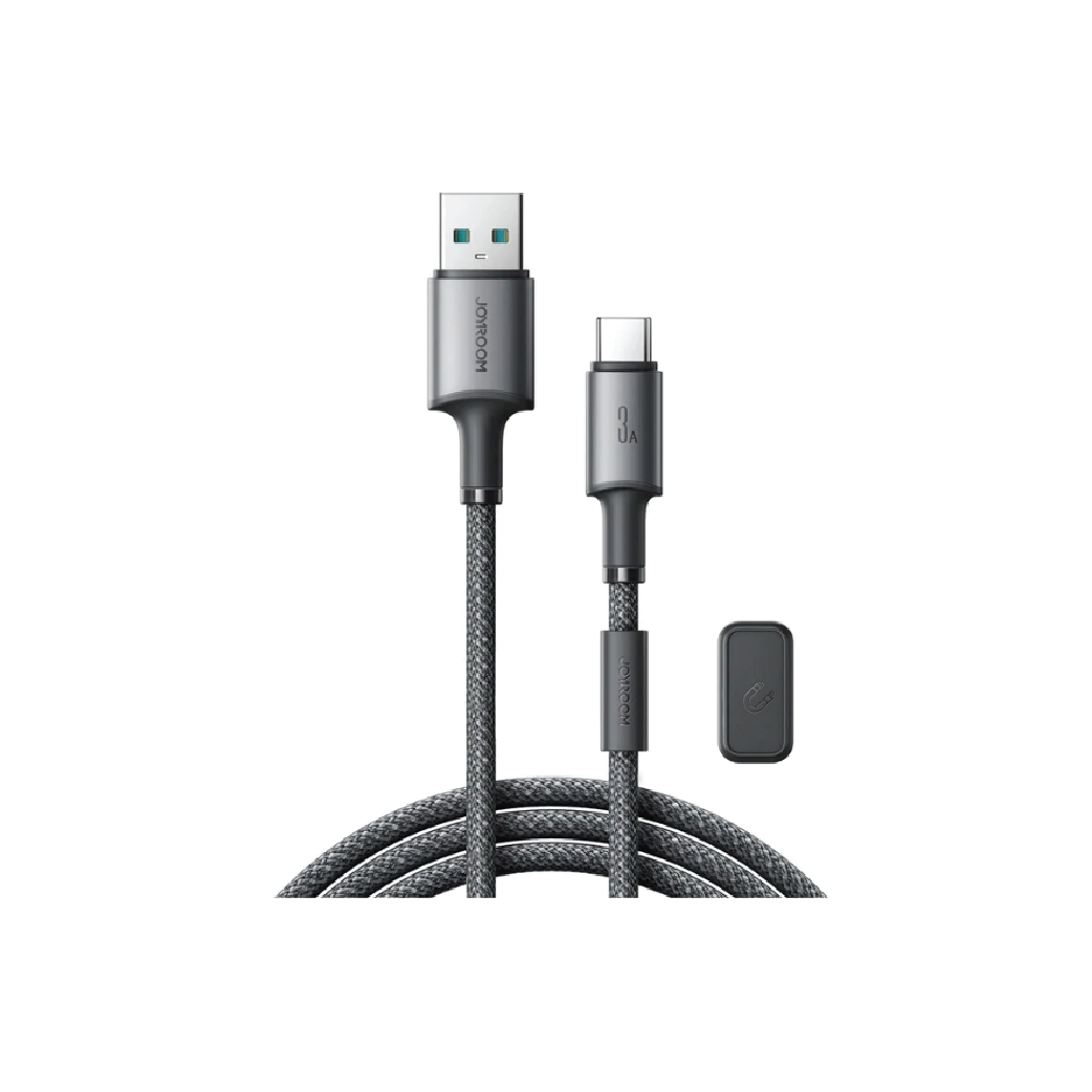 Joyroom S-A50 Unlimited Series 3A USB-A to USB-C  Fast Charging Cable with Magnetic Organizer-1.2m