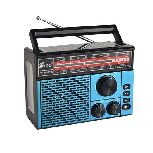 FEPE FP-260BT-S 3-Band Radio – AM / FM / SW with  USB & Bluetooth
