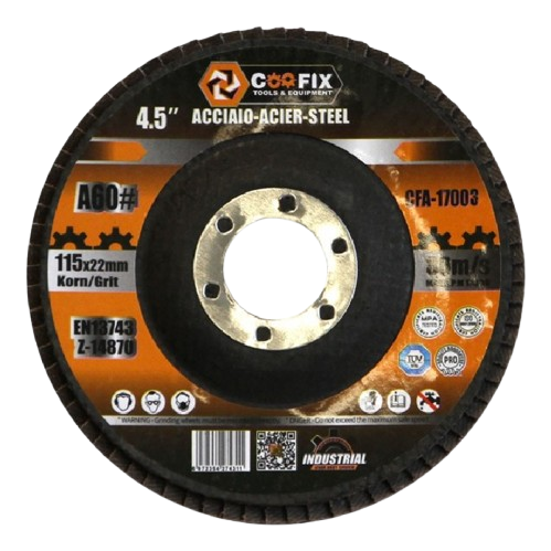 Coofix Acciaio-Acier Steel A60 4.5 Inch115x22mm 80M/S Korn/Grti CFA-17002  (T25484) - Alqamarshop